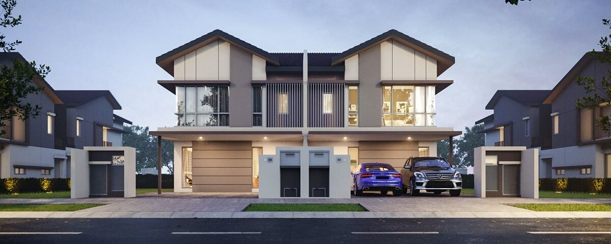 New housing project in Taman Mount Austin, Johor Bahru.