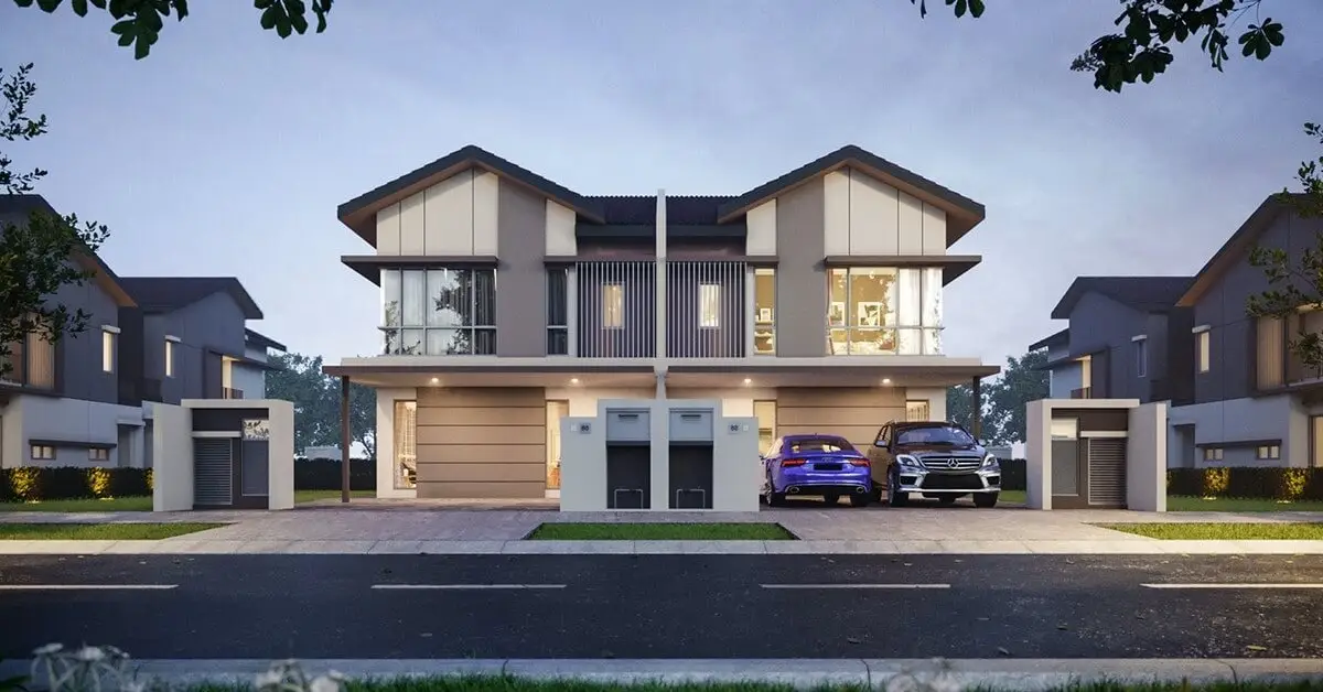 New housing project in Taman Mount Austin, Johor Bahru.