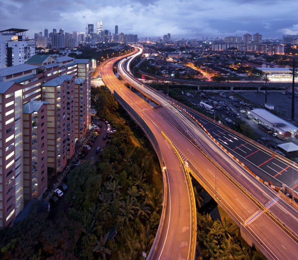 New property development in Johor Bahru with easy access to highways.